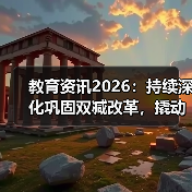 教育资讯2026:持续深化巩固双减改革,撬动基础教育综改?(图1) 教育资讯2026:持续深化巩固双减改革,撬动基础教育综改?(图1)
