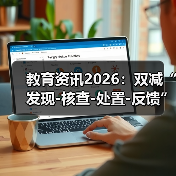 教育资讯2026:双减“发现-核查-处置-反馈”全链条监管,真能行?(图1) 教育资讯2026:双减“发现-核查-处置-反馈”全链条监管,真能行?(图1)