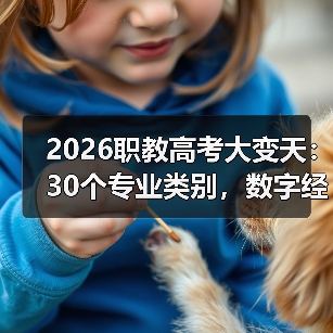 2026职教高考大变天:30个专业类别,数字经济占大头?(图2) 2026职教高考大变天:30个专业类别,数字经济占大头?(图2)