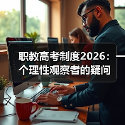 职教高考制度2026:一个理性观察者的疑问(图4) 职教高考制度2026:一个理性观察者的疑问(图4)