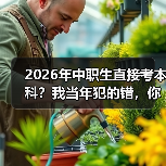 2026年中职生直接考本科?我当年犯的错,你别再踩了(图4) 2026年中职生直接考本科?我当年犯的错,你别再踩了(图4)