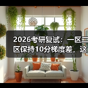 2026考研复试:一区二区保持10分梯度差,这合理吗?(图1) 2026考研复试:一区二区保持10分梯度差,这合理吗?(图1)