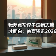 我差点帮侄子填错志愿才明白:教育资讯2026重点高校专项计划由省级审核录取资格(图1) 我差点帮侄子填错志愿才明白:教育资讯2026重点高校专项计划由省级审核录取资格(图1)