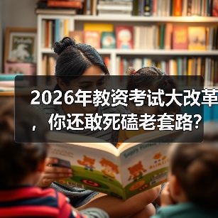 2026年教资考试大改革,你还敢死磕老套路?(图4) 2026年教资考试大改革,你还敢死磕老套路?(图4)