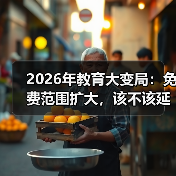 2026年教育大变局:免费范围扩大,该不该延长义务年限?(图2) 2026年教育大变局:免费范围扩大,该不该延长义务年限?(图2)