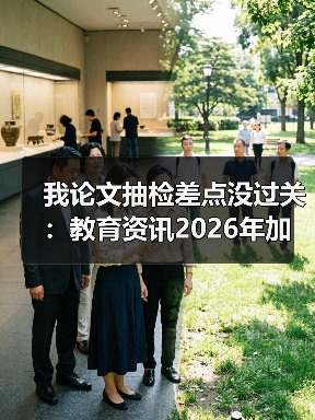 我论文抽检差点没过关:教育资讯2026年加强高校学位论文抽检和全过程管理(图1) 我论文抽检差点没过关:教育资讯2026年加强高校学位论文抽检和全过程管理(图1)