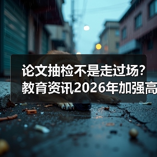 论文抽检不是走过场?教育资讯2026年加强高校学位论文抽检和全过程管理(图2) 论文抽检不是走过场?教育资讯2026年加强高校学位论文抽检和全过程管理(图2)