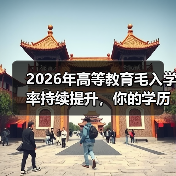 2026年高等教育毛入学率持续提升,你的学历还值钱吗?(图1) 2026年高等教育毛入学率持续提升,你的学历还值钱吗?(图1)