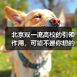 北京双一流高校的引领作用,可能不是你想的那样(图1) 北京双一流高校的引领作用,可能不是你想的那样(图1)