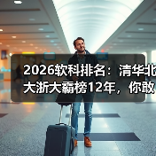 2026软科排名:清华北大浙大霸榜12年,你敢信?(图1) 2026软科排名:清华北大浙大霸榜12年,你敢信?(图1)