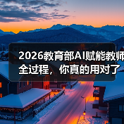 2026教育部AI赋能教师全过程,你真的用对了吗?(图1) 2026教育部AI赋能教师全过程,你真的用对了吗?(图1)