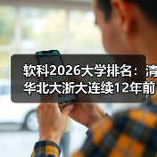 软科2026大学排名:清华北大浙大连续12年前三,然后呢?(图1) 软科2026大学排名:清华北大浙大连续12年前三,然后呢?(图1)