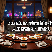 2026年教师考编新变化:人工智能纳入资格认证,你准备好了吗?(图1) 2026年教师考编新变化:人工智能纳入资格认证,你准备好了吗?(图1)