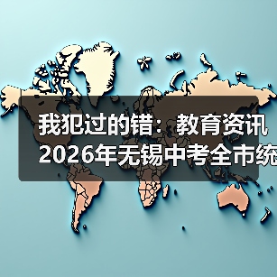 我犯过的错：教育资讯2026年无锡中考全市统一命题制卷（图1）