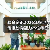 教育资讯2026年多地中考推动向能力本位考察转变,孩子该怎么学?(图1) 教育资讯2026年多地中考推动向能力本位考察转变,孩子该怎么学?(图1)