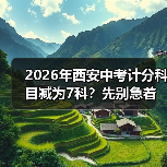 2026年西安中考计分科目减为7科?先别急着高兴(图3) 2026年西安中考计分科目减为7科?先别急着高兴(图3)
