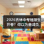 2026吉林中考地理生物开卷?你以为是减负,其实是挖坑(图1) 2026吉林中考地理生物开卷?你以为是减负,其实是挖坑(图1)