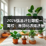 2026强基计划限报一所高校：是简化选择还是增加焦虑？（图2）