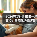 2026强基计划限报一所高校：是简化选择还是增加焦虑？（图1）