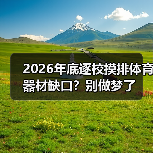 2026年底逐校摸排体育器材缺口?别做梦了(图1) 2026年底逐校摸排体育器材缺口?别做梦了(图1)