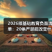 2026版基础教育负面清单:20条严禁能改变什么?(图1) 2026版基础教育负面清单:20条严禁能改变什么?(图1)