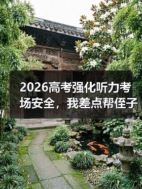 2026高考强化听力考场安全,我差点帮侄子带进一件作弊器(图3) 2026高考强化听力考场安全,我差点帮侄子带进一件作弊器(图3)