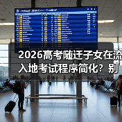 2026高考随迁子女在流入地考试程序简化?别高兴太早(图3) 2026高考随迁子女在流入地考试程序简化?别高兴太早(图3)