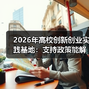 2026年高校创新创业实践基地:支持政策能解决什么?(图1) 2026年高校创新创业实践基地:支持政策能解决什么?(图1)