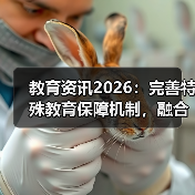 教育资讯2026：完善特殊教育保障机制，融合教育别扯没用的（图1）