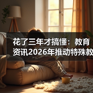花了三年才搞懂:教育资讯2026年推动特殊教育学校标准化建设和资源中心建设(图2) 花了三年才搞懂:教育资讯2026年推动特殊教育学校标准化建设和资源中心建设(图2)
