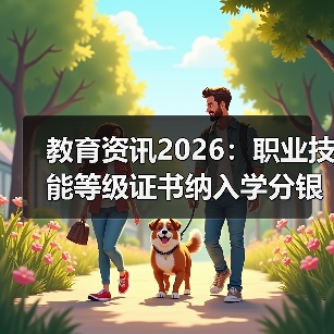 教育资讯2026：职业技能等级证书纳入学分银行，错过你就亏大了（图1）