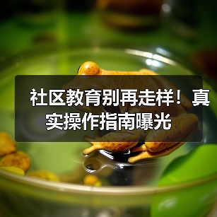 社区教育别再走样!真实操作指南曝光(图3) 社区教育别再走样!真实操作指南曝光(图3)