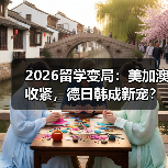 2026留学变局:美加澳收紧,德日韩成新宠?(图1) 2026留学变局:美加澳收紧,德日韩成新宠?(图1)