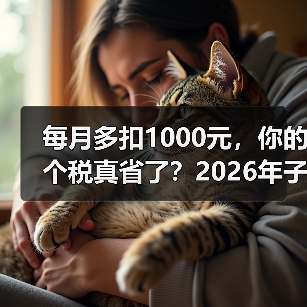 每月多扣1000元,你的个税真省了?2026年子女教育新政真相揭秘(图4) 每月多扣1000元,你的个税真省了?2026年子女教育新政真相揭秘(图4)