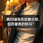 高校辅导员数量达标，但质量真的够吗？（图3）